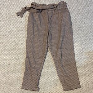 SO Houndstooth Pants in Brown and Black